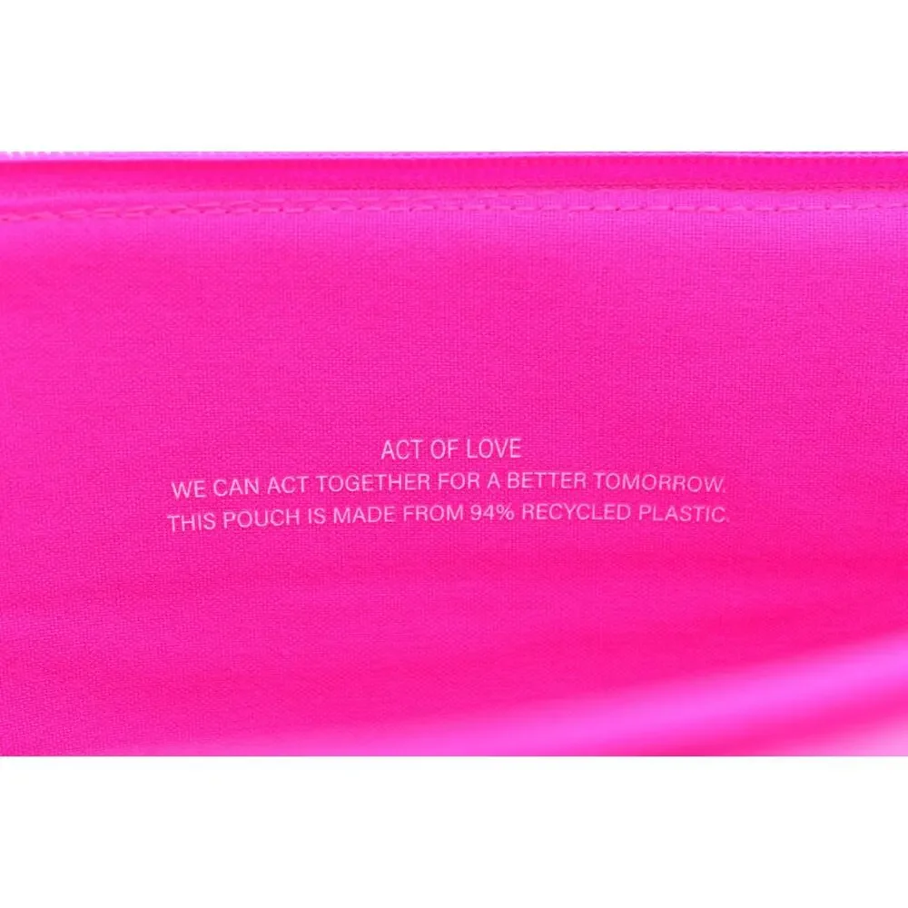Valentino Beauty Hot Pink Velvet Laptop Sleeve Case Bag GWP New 14